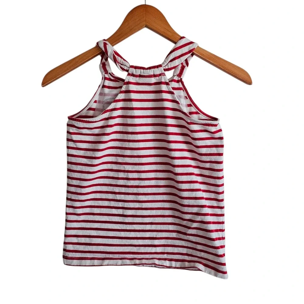 Gymboree USA Tank Top Patriotic Sleeveless‎ Red White Stripes Size 10
